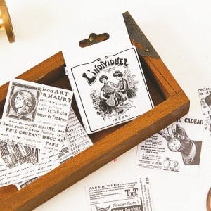 Vintage Advertisments Stickers or Ephemera (40 pcs)