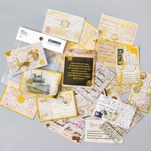 Foiled postcards Stickers or Ephemera (24 pcs)