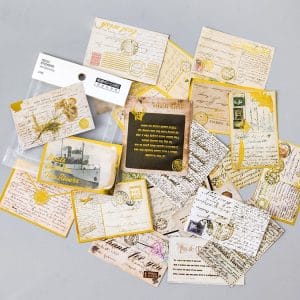Foiled postcards Stickers or Ephemera (24 pcs)