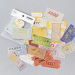 Foiled tickets Stickers or Ephemera (24 pcs)