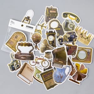 Foiled elements Stickers or Ephemera (24 pcs)