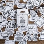 Numbers Cards Stickers or Ephemera (40 pcs)