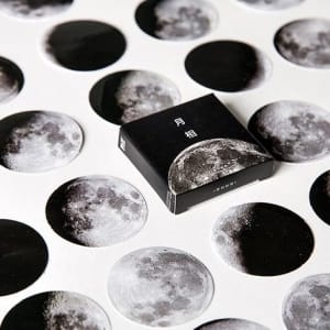 Phases of Moon Stickers or Ephemera (45 pcs)