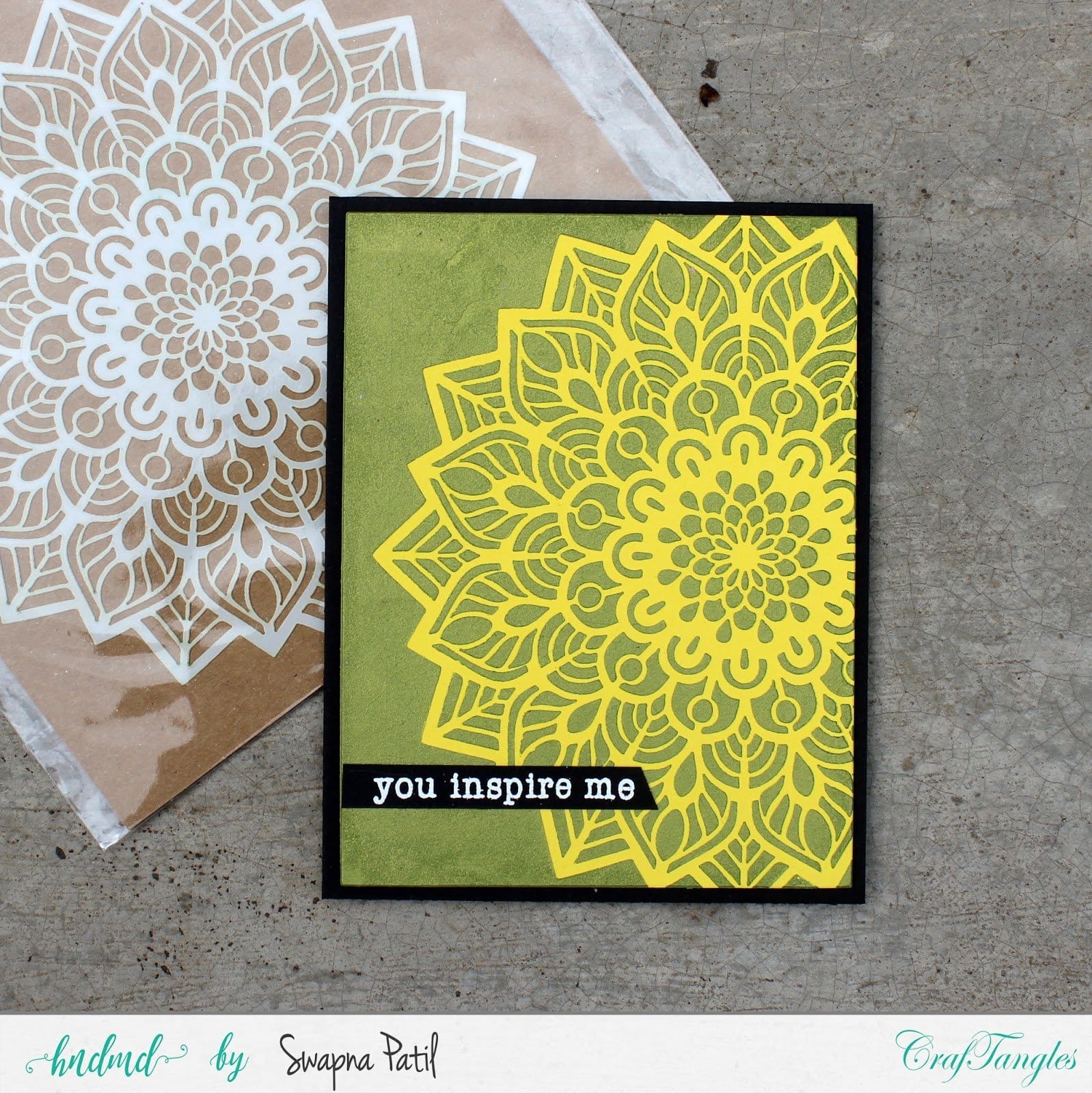 CrafTangles 6"x6" Stencil - Mandala Reloaded Mandala Reloaded 3 Mandala_Reloaded_3