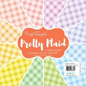 CrafTangles Scrapbook Paper Pack - Pretty Plaid (12"x12")