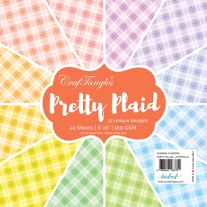 CrafTangles Scrapbook Paper Pack - Pretty Plaid (6"x6")