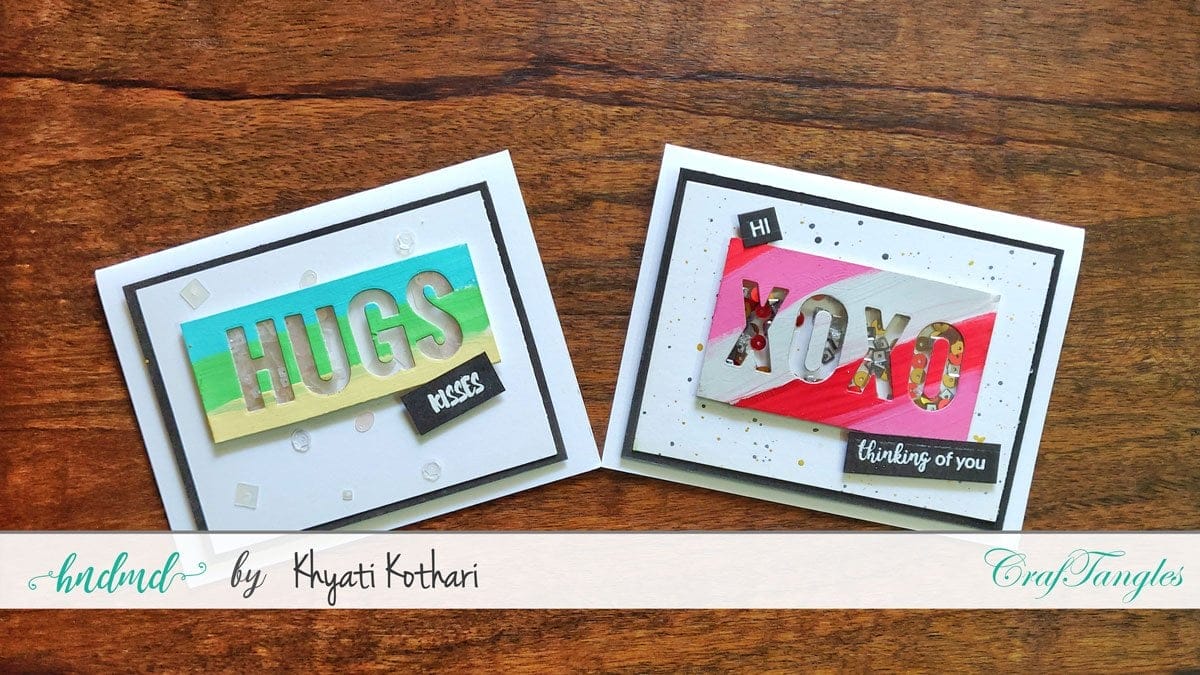 CrafTangles Chalk Paint - Cool Jade (100 ml) Quick and Easy Cards dies 2 Quick-and-Easy-Cards-dies-2