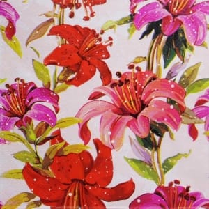 A pack of 12 by 12 inch Decoupage Napkins(5 pcs) - Floral Design