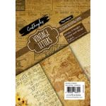 CrafTangles Decoupage Paper Pack  - Vintage Letters (A4) - 4 sheets
