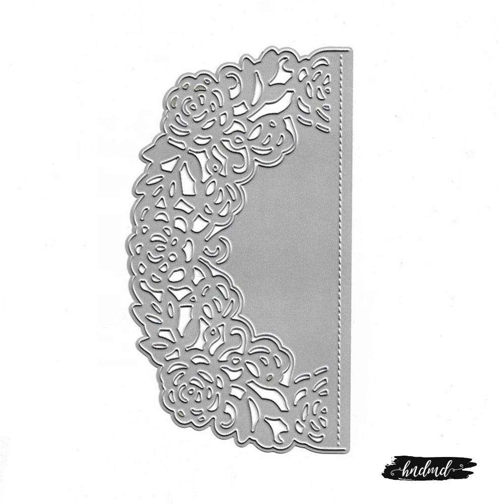 Steel Border Dies - Intricate Lace Edge XY071 steel cutting dies CraftAdda Steel Border Dies - Intricate Lace Edge
