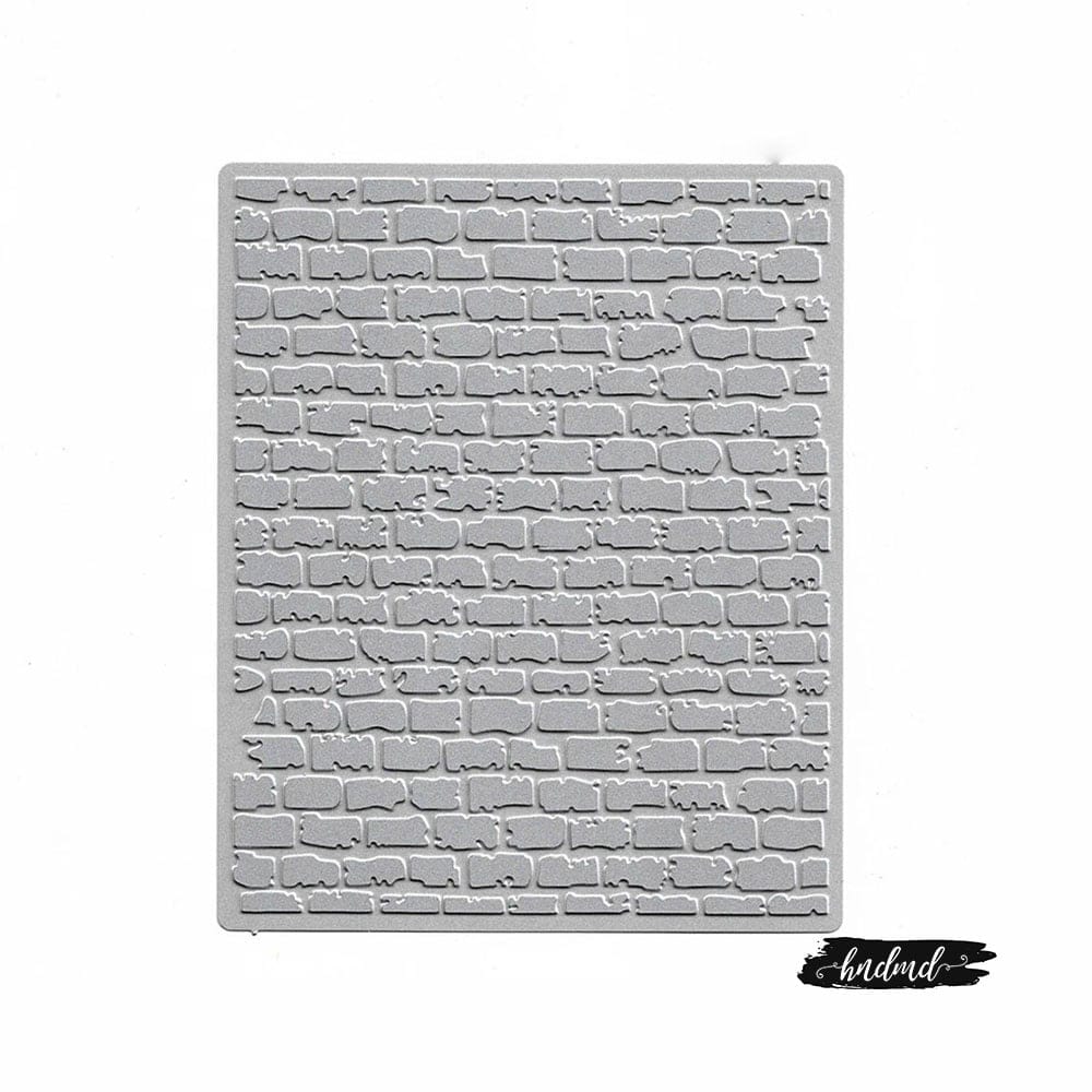 Steel Dies - Bricks Embossing Plate XY080 steel cutting dies CraftAdda Steel Dies - Bricks Embossing Plate