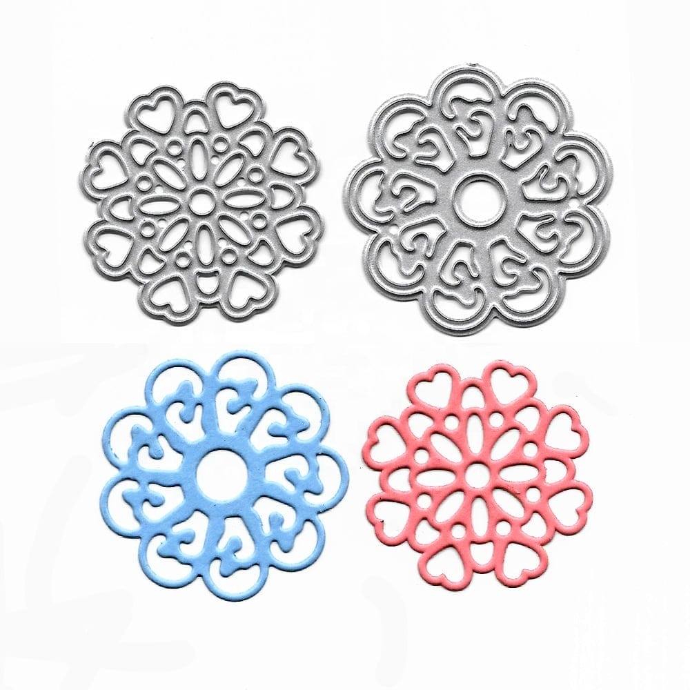 Steel Dies - Small Ornate Doilies (Set of 2 dies) XY1050 steel cutting dies CraftAdda Steel Dies - Small Ornate Doilies (Set of 2 dies)