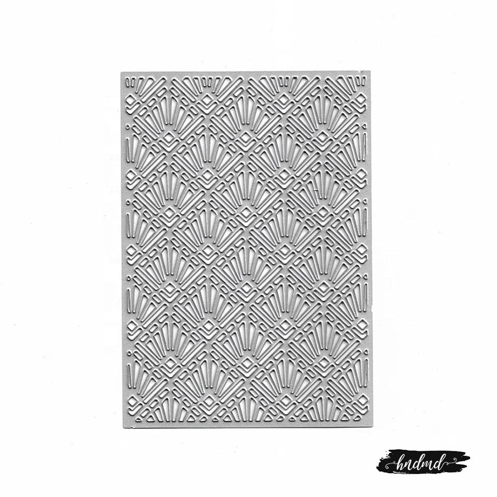 Steel Background Dies - Geometric Pattern Grid XY118 steel cutting dies CraftAdda Steel Background Dies - Geometric Pattern Grid