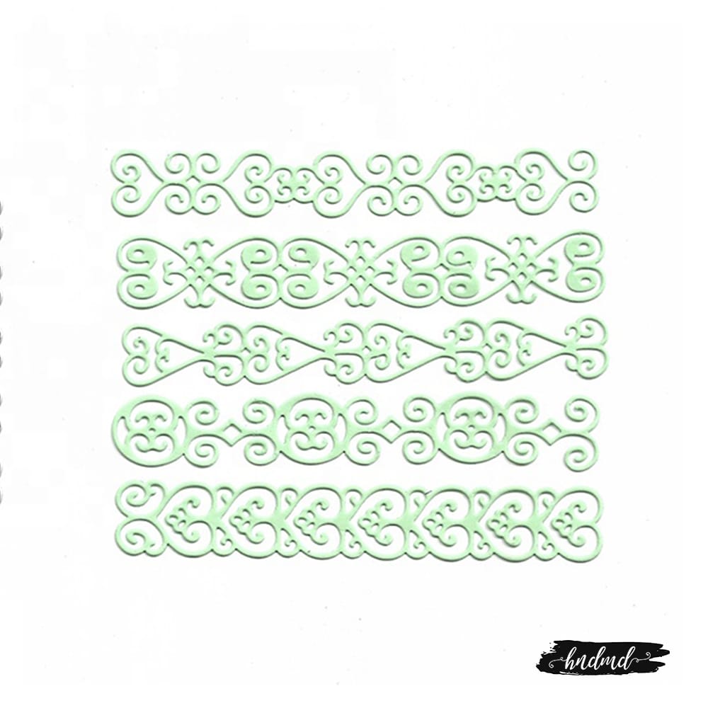 Steel Border Dies (Set of 5 dies) - Ornate XY385 steel cutting dies CraftAdda 1 XY385_steel_cutting_dies_CraftAdda_1