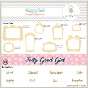 My Happy Chipboards - Jolly Good Girl