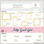 My Happy Chipboards - Jolly Good Girl
