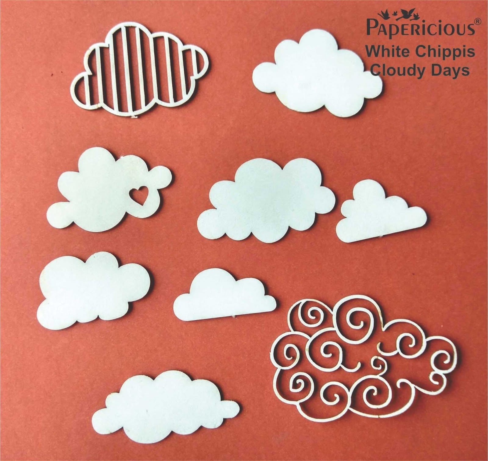 Papericious White Chippis - Cloudy Days papericious white chippis Cloudy days Papericious White Chippis - Cloudy Days