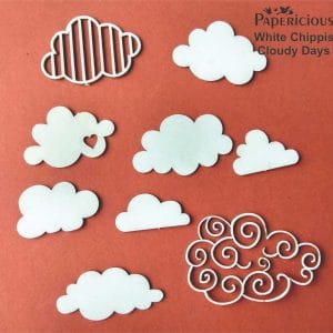 Papericious White Chippis - Cloudy Days