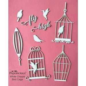 Papericious White Chippis - Bird Cage