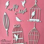 Papericious White Chippis - Bird Cage