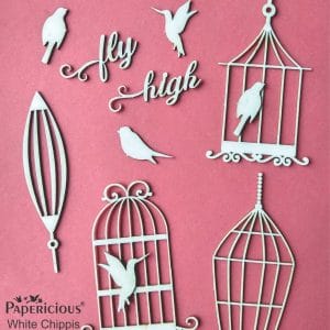 Papericious White Chippis - Bird Cage