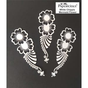 Papericious White Chippis - Mermaid Flower