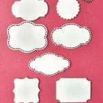 Papericious White Chippis - Tags