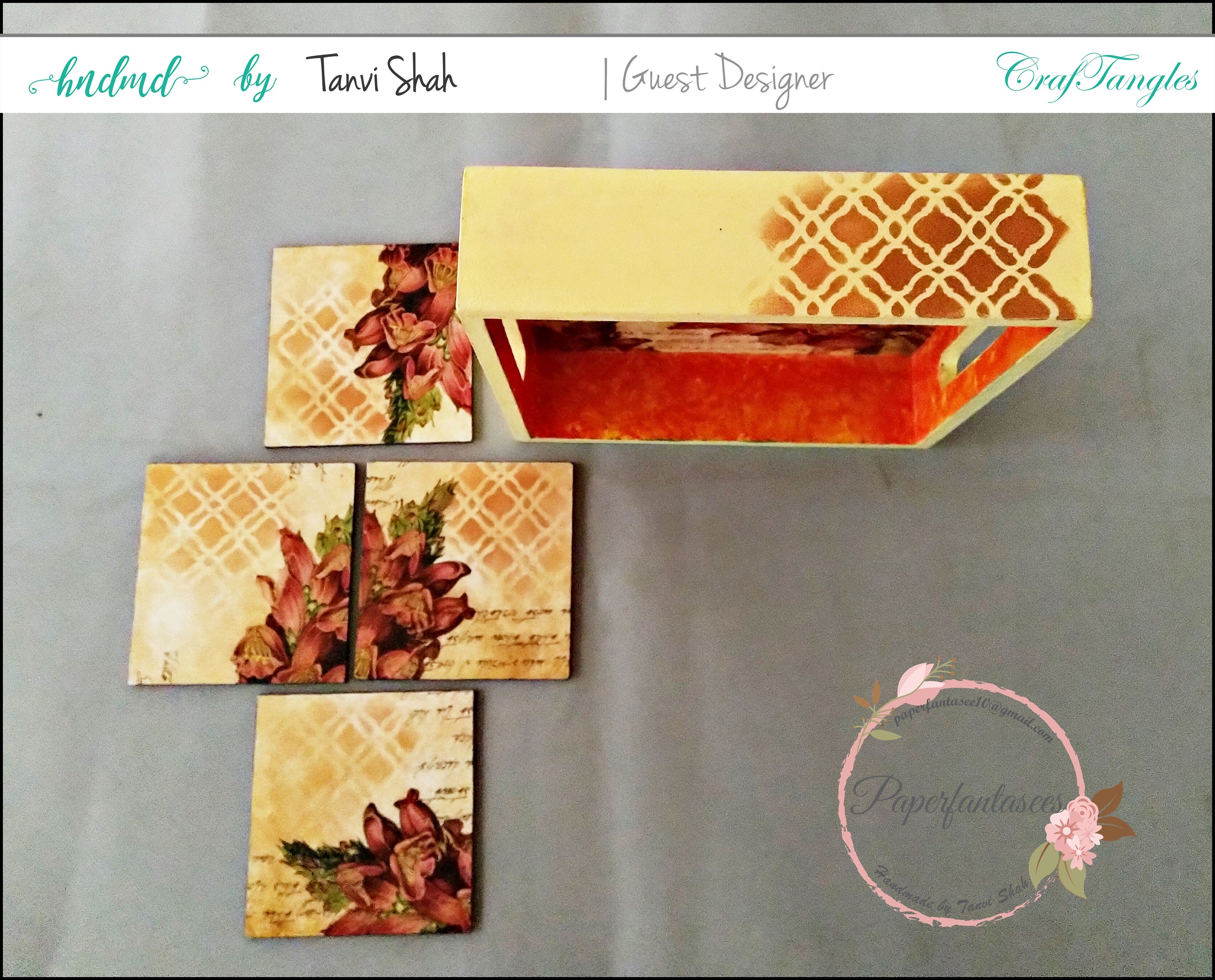 CrafTangles DIY Faux Resin Coaster Kit 6 6