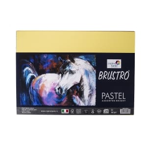 Brustro Pastel Assorted Brights 160 GSM A3 Pack of 20 Sheets