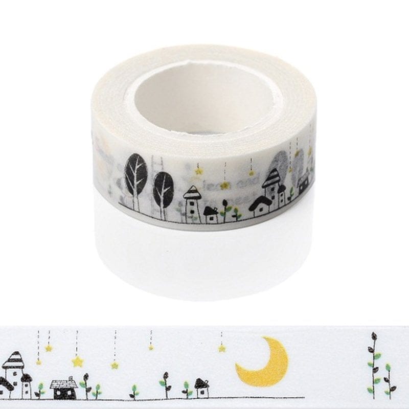 Washi Tape - Doodled Scene