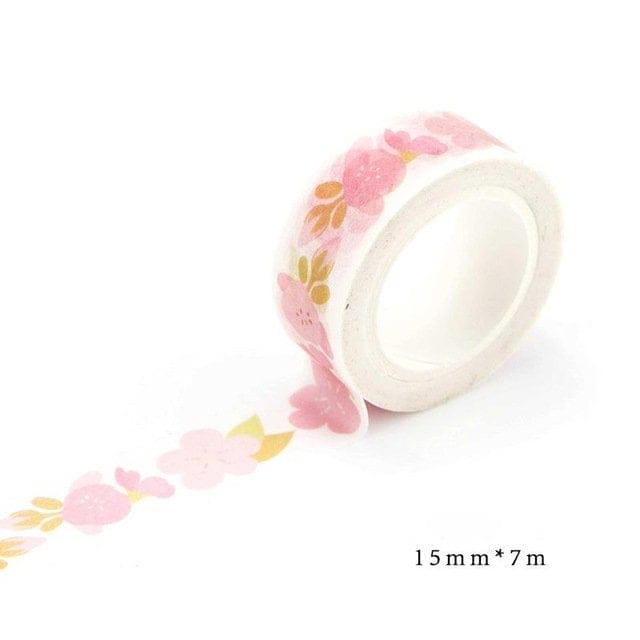 Simple Flowers - Japanese Washi Tape CAWT 257 washi Tapes simple flowers Simple Flowers - Japanese Washi Tape