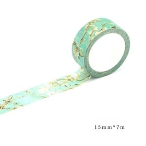 Watercolor floral scene - Japanese Washi Tape