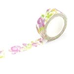 Watercolor pink Flowers - Japanese Washi Tape