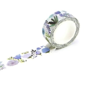 Washi Tape - Blue tropical Florals