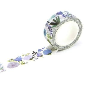 Washi Tape - Blue tropical Florals