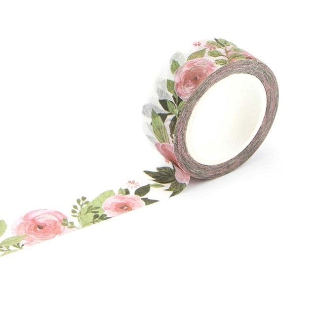 Washi Tape - Watercolor Roses CAWT 269 washi Tapes watercolor roses Washi Tape - Watercolor Roses
