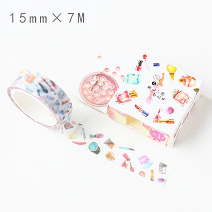 Washi Tape - Girly make up items CAWT 274 washi Tapes girly makeup items Washi Tape - Girly make up items