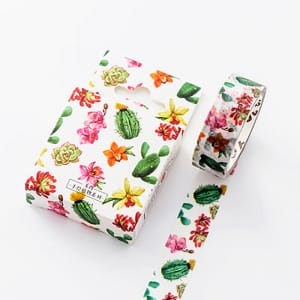 Colorful Cacti - Japanese Washi Tape