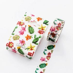 Colorful Cacti - Japanese Washi Tape