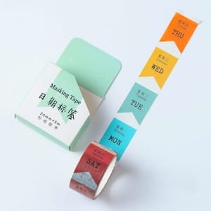 Washi Tape - Weekly Planner (20 mm by 5m)