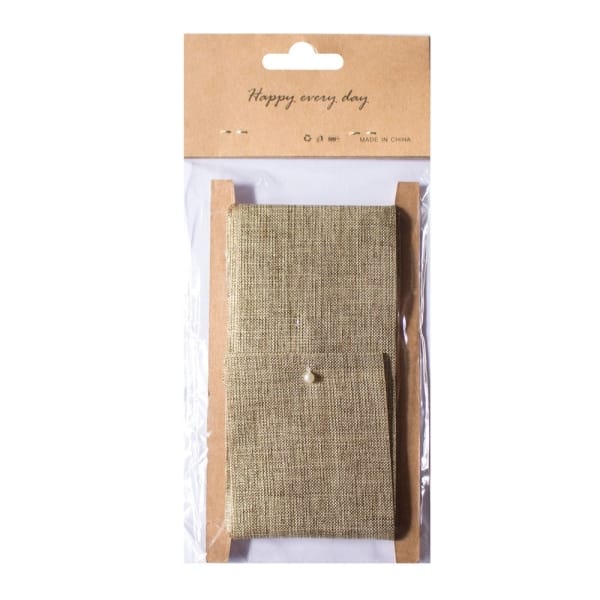 Designer Plastic Glitter Burlap Ribbon - Brown