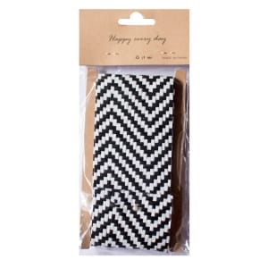Designer Plastic Pattern Burlap Ribbon - Chevron