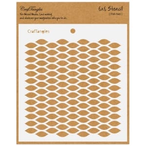 CrafTangles 6"x6" Stencil - Fish Net