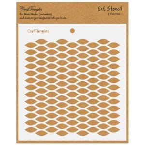 CrafTangles 6"x6" Stencil - Fish Net