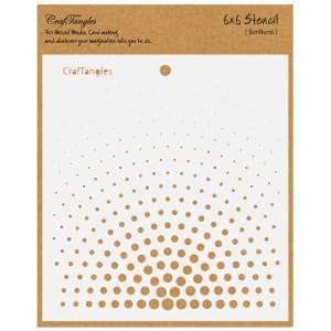 CrafTangles 6"x6" Stencil - Sunburst