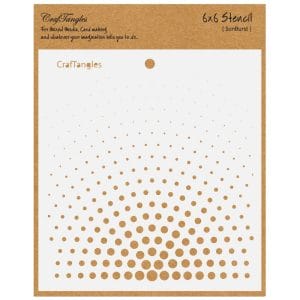 CrafTangles 6"x6" Stencil - Sunburst