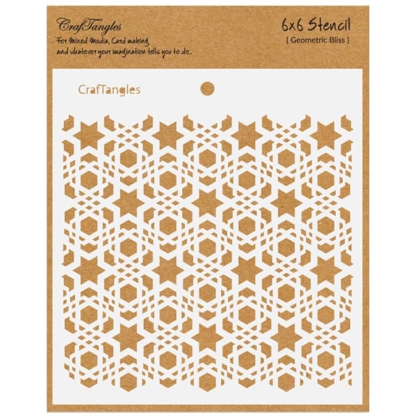CrafTangles 6"x6" Stencil - Geometric Bliss