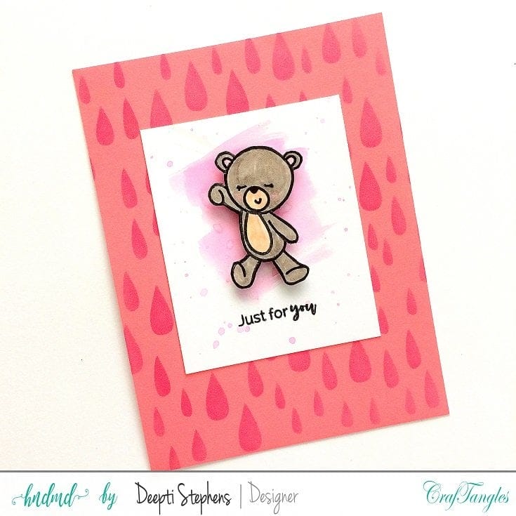 CrafTangles 6"x6" Stencil - Raindrops Deepti 19th 4 Deepti_19th_4