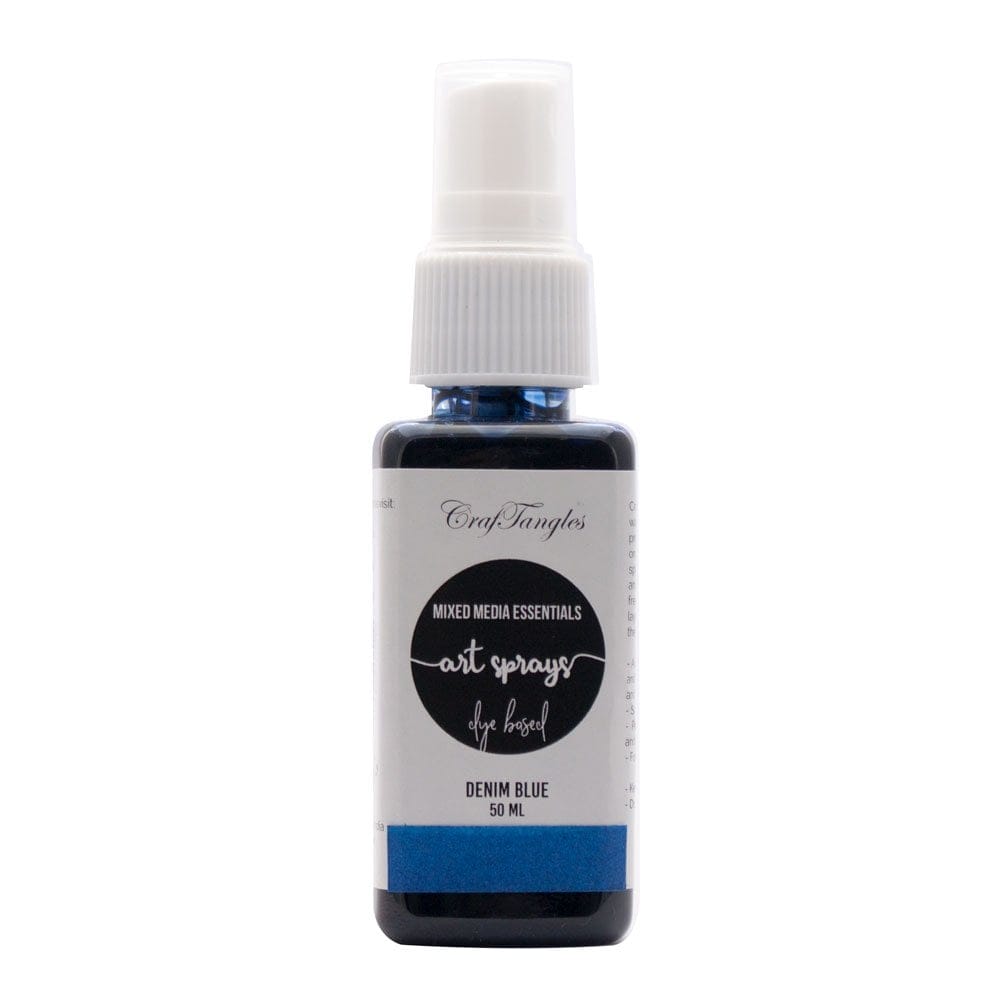 CrafTangles Art Sprays (Dye Based) - Denim Blue (50 ml) Denim Blue craftangles dye based art sprays CrafTangles Art Sprays (Dye Based) - Denim Blue (50 ml)