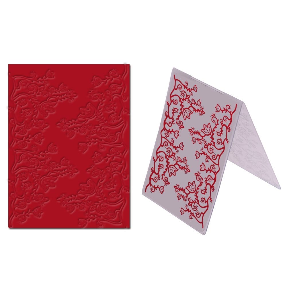 Embossing Folder - Flower Vines (4"X5.5") EF 031 embossing folder flower vines Embossing Folder - Flower Vines (4"X5.5")
